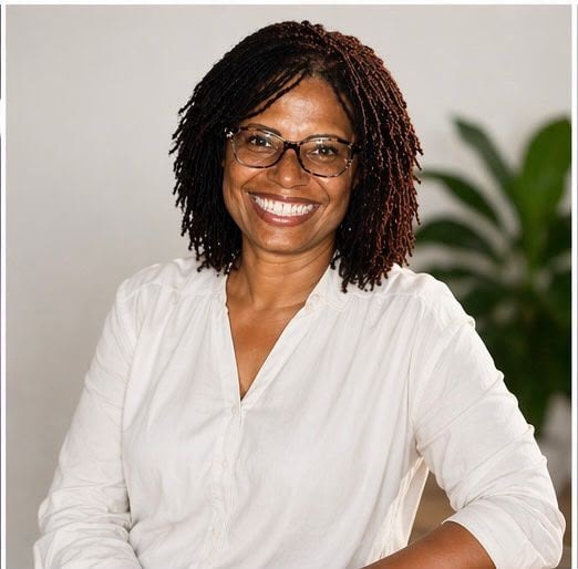 Compassionate therapist in a warm counseling environment